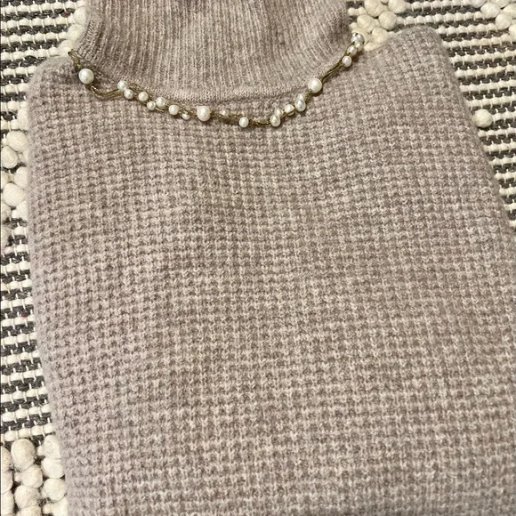 {{ Madewell Waffle Knit Turtle Neck Sweater }} - Picture 3 of 11